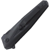 Smith And Wesson M P Linerlock Folding Knife - 3 Inch Black Blade With Rugged Rubberized Handle For EDC And Outdoors by Smith & Wesson