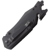 Smith And Wesson MP Linerlock Assisted Opening Knife For EDC With Bottle Opener Glass Breaker Belt Cutter by Smith & Wesson
