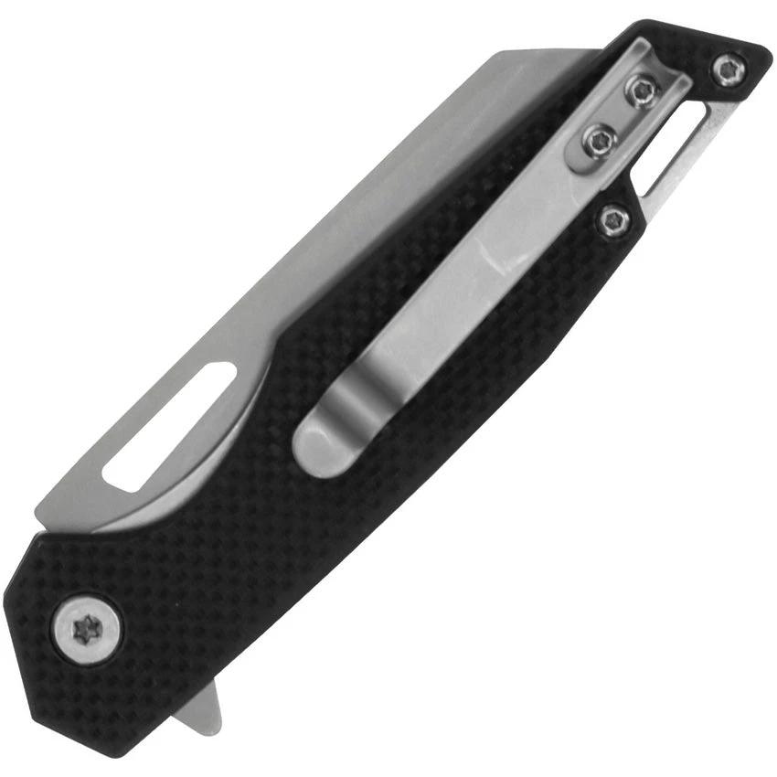 Smith and Wesson Sideburn Linerlock Knife 3in Satin Stainless Blade Black G10 Handle Thumb Pull Pocket Clip EDC by Smith & Wesson