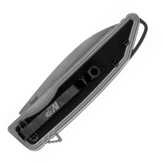 Smith and Wesson MP Sear Linerlock AO Compact Knife - 3 Inch Satin Wharncliffe for Everyday Carry by Smith & Wesson