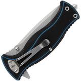 Smith & Wesson M&P Officer Linerlock Assisted Opening Pocket Knife G10 Handle - One Hand Deployment For EDC Pros With Tanto Blade by Smith & Wesson