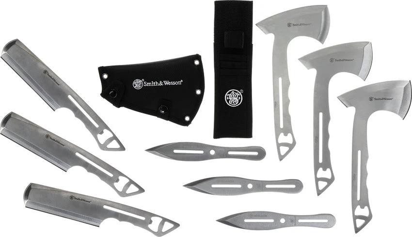 Smith & Wesson Bullseye Ultimate Throwing Set For Outdoor Enthusiasts Versatile Stainless Steel Collection by Smith & Wesson