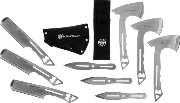 Smith & Wesson Bullseye Ultimate Throwing Set For Outdoor Enthusiasts Versatile Stainless Steel Collection by Smith & Wesson