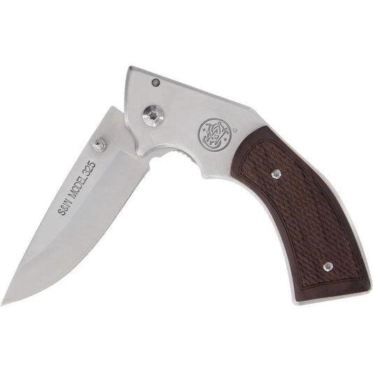 Smith and Wesson Framelock Knife Satin Stainless Blade 3 Inch Durable Rosewood Onlay For EDC Enthusiasts by Smith & Wesson