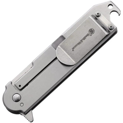 Smith & Wesson Big Benji Framelock Knife - 3.5in Satin Tanto Blade With G10 Handle And Bottle Opener For EDC by Smith & Wesson