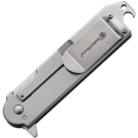 Smith & Wesson Big Benji Framelock Knife - 3.5in Satin Tanto Blade With G10 Handle And Bottle Opener For EDC by Smith & Wesson