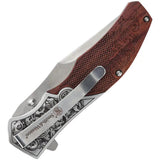 Smith And Wesson Unwavered Linerlock Assisted Opening Folding Knife - Fast One Hand Deployment For EDC Enthusiasts by Smith & Wesson