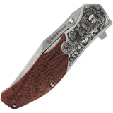 Smith And Wesson Unwavered Linerlock Assisted Opening Folding Knife - Fast One Hand Deployment For EDC Enthusiasts by Smith & Wesson