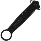 Smith & Wesson LinerLock Folding Knife For EDC, 5.5in Closed, 3.25in Black Stonewash Dagger Blade With False Edge by Smith & Wesson