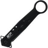 Smith & Wesson LinerLock Folding Knife For EDC, 5.5in Closed, 3.25in Black Stonewash Dagger Blade With False Edge by Smith & Wesson