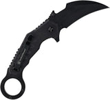 Smith and Wesson Extreme Ops Linerlock Assisted Opening Karambit Knife 4.5 Inch Closed Black TiNi 8Cr13MoV For EDC by Smith & Wesson