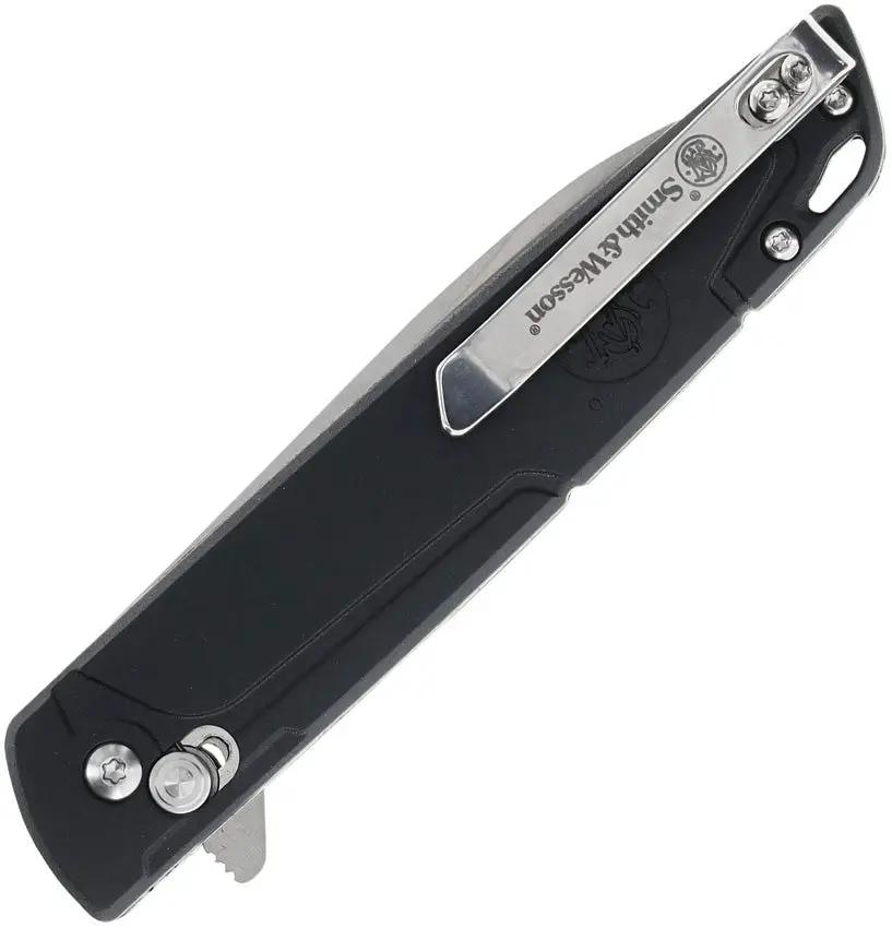 Smith And Wesson 24 Seven Folding Knife - Satin Stainless Blade With Crossbar Lock For Easy EDC by Smith & Wesson