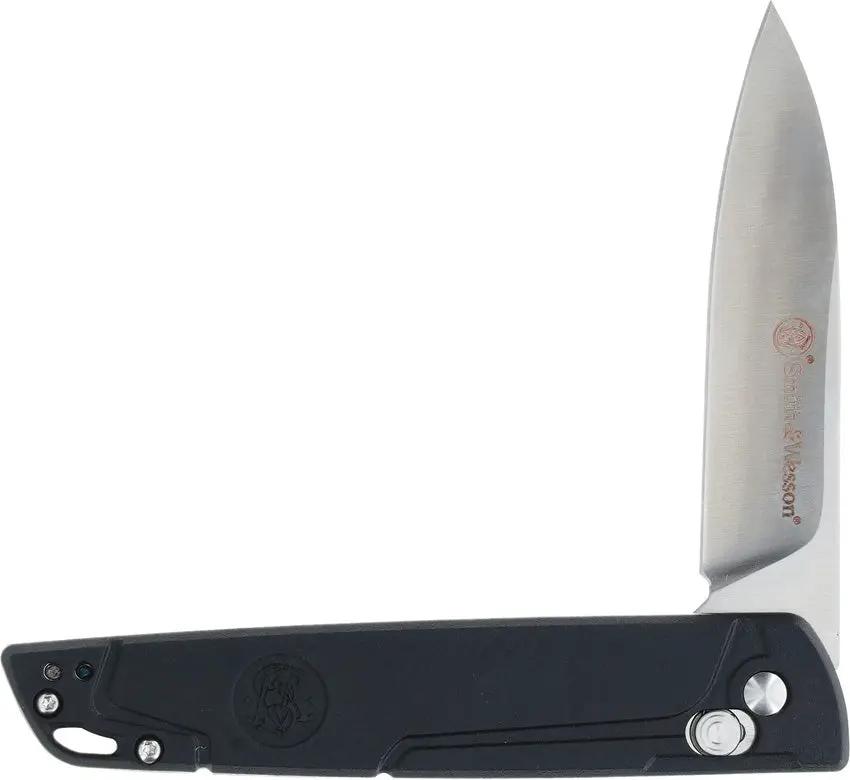 Smith And Wesson 24 Seven Folding Knife - Satin Stainless Blade With Crossbar Lock For Easy EDC by Smith & Wesson