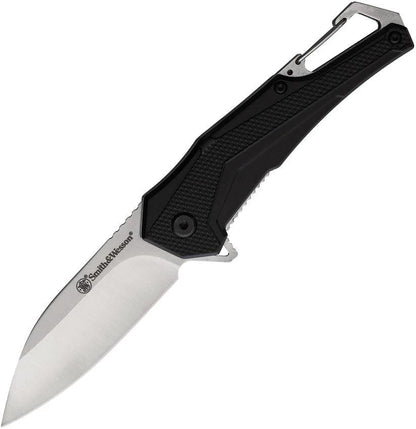 Smith and Wesson Oasis Carabiner Linerlock Compact Folding Knife for Outdoor EDC by Smith & Wesson