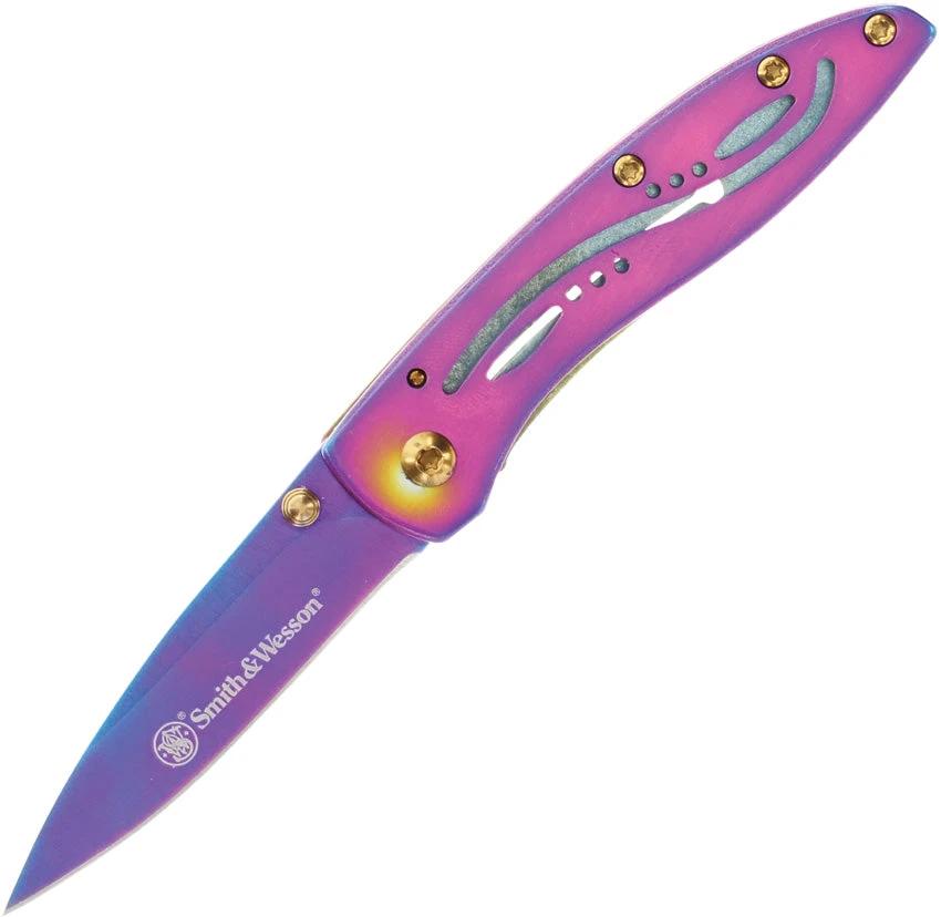 Smith And Wesson Drop Point Framelock Folding Knife For EDC And Outdoor Tasks Compact 3 Inch Closed 2.25 Inch Blade by Smith & Wesson