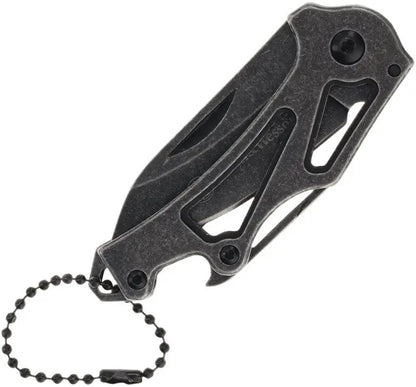 Smith And Wesson Framelock Keychain Knife - Compact EDC Ready 2.25in Blade With Black Stonewash Finish And Lanyard Hole by Smith & Wesson