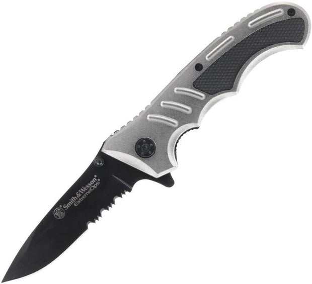 Smith & Wesson Extreme Ops Linerlock Gray 1207131 by Smith & Wesson