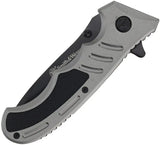 Smith And Wesson Extreme Ops Linerlock Knife - Lightweight Gray Aluminum Handle For Everyday Carry by Smith & Wesson