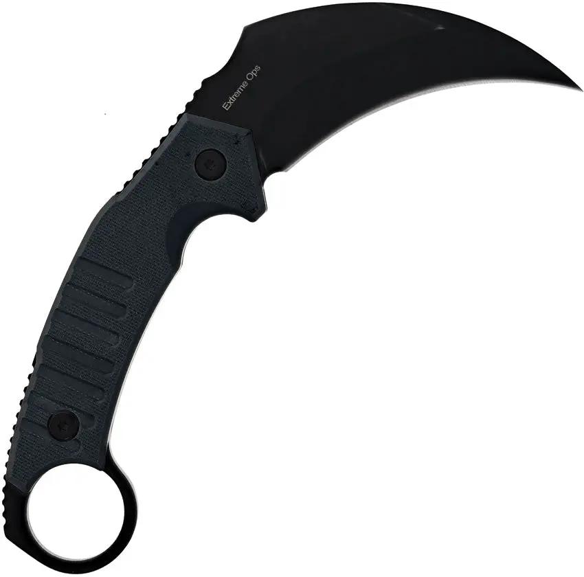 Smith And Wesson Extreme Ops Karambit Fixed Blade Knife - Compact Quick Access Tool For Outdoor And Tactical Use by Smith & Wesson