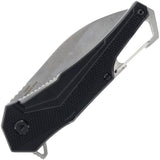 Smith and Wesson Oasis Folding Knife With Carabiner Linerlock 3 Inch Satin Blade For EDC Outdoors by Smith & Wesson