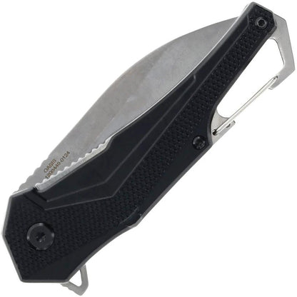 Smith and Wesson Oasis Folding Knife With Carabiner Linerlock 3 Inch Satin Blade For EDC Outdoors by Smith & Wesson