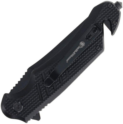 Smith And Wesson Extreme Ops Linerlock Knife For EDC Outdoor Enthusiasts Partial Serrated Blade Glass Breaker by Smith & Wesson