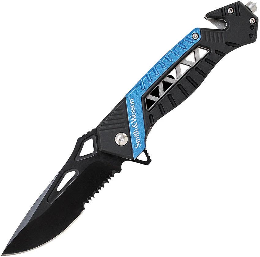 Smith & Wesson Rescue Linerlock Blue SW608BLS by Smith & Wesson