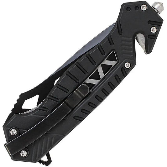 Smith & Wesson Rescue Linerlock Knife For Responders - Fast Access Tool With 3.5 Inch Partially Serrated Blade by Smith & Wesson