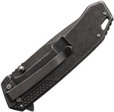 Smith And Wesson Framelock SW609W Folding Knife - 3.75 Inch Drop Point Blade With Durable Onlay Grip For Everyday Carry by Smith & Wesson