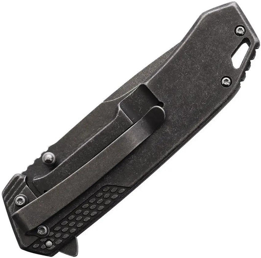 Smith And Wesson Framelock SW609W Folding Knife - 3.75 Inch Drop Point Blade With Durable Onlay Grip For Everyday Carry by Smith & Wesson