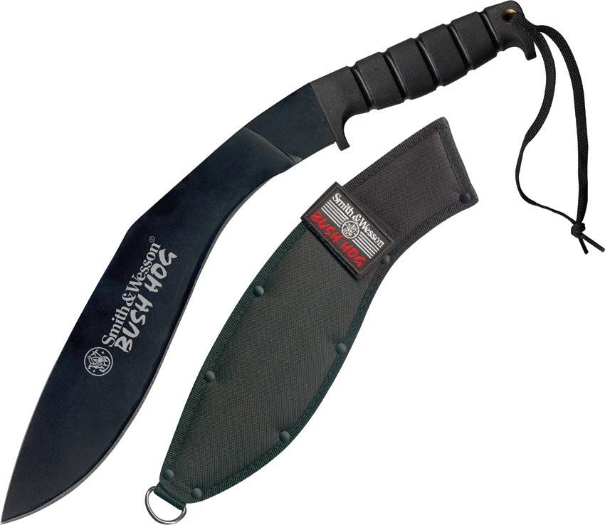 Smith And Wesson Bush Hog Kukri Knife 11.5 Inch Black Blade Rugged Cordura Sheath Outdoor Survivalists by Smith & Wesson
