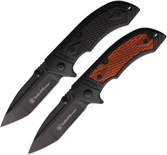 Smith & Wesson Pistol Grip Linerlock Combo 1105618 by Smith & Wesson