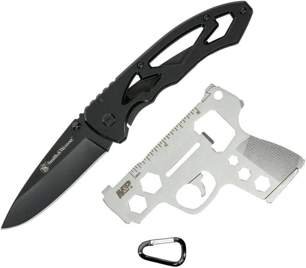 Smith And Wesson Framelock Knife And Handgun Shaped All-In-One Multi Tool For EDC Enthusiasts With 3in Blade by Smith & Wesson