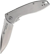 Smith And Wesson Executive Linerlock Flask Knife - Built In Flask Clip For Outdoorsmen With Premium Satin 3 Inch Blade by Smith & Wesson
