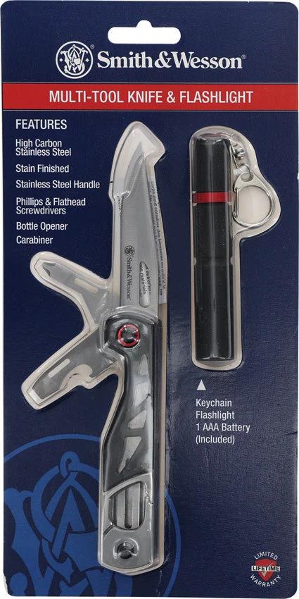 Smith And Wesson Multi Tool And Flashlight Combo For Everyday Carry And Outdoor Enthusiasts Ideal For DIY Tasks by Smith & Wesson