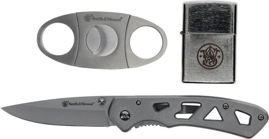 Smith & Wesson Framelock/Cigar Cutter Combo 1227074 by Smith & Wesson