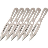 Smith & Wesson 6-Piece 8in Throwing Knife Set With 2Cr13 Stainless, Sharpened Tips, Belt Sheath For Outdoor Enthusiasts by Smith & Wesson