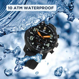 Smith And Wesson Tritium Chronograph Watch SWW-1500 Black - Tritium Illumination For Night Visibility by Smith & Wesson