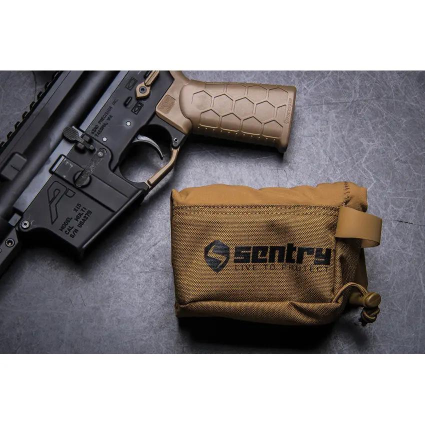 Sentry Armadillo Firearm Cover AR-15 - Ultra Quiet Weather Resistant Exterior Packable Stretch Fit by Sentry
