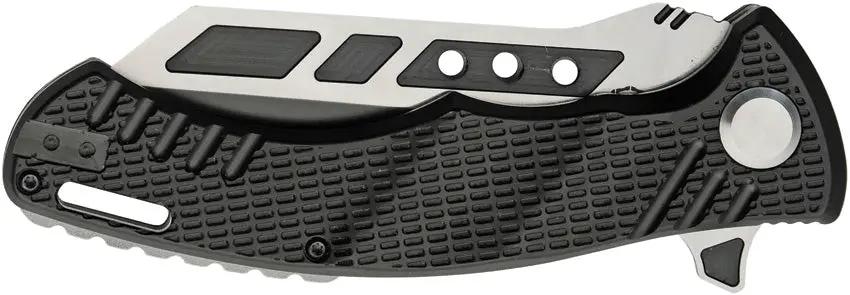 Sierra Zulu Nighthawk Linerlock SZ-5602 - 8Cr13MoV Partially Serrated Reverse Tanto Folding Knife with FRN Handle by Sierra Zulu