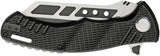 Sierra Zulu Nighthawk Linerlock SZ-5602 - 8Cr13MoV Partially Serrated Reverse Tanto Folding Knife with FRN Handle by Sierra Zulu