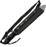 Sierra Zulu Trident Machete SZ-5606 - 24 Inch Full Tang Sawback Blade With Two Tone Finish And Black TPR Handle by Sierra Zulu