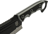 Sierra Zulu Bighorn Tactical Cleaver SZ-5607 - Full Tang Sawback Knife With Glass Breaker And Guthook Tip by Sierra Zulu