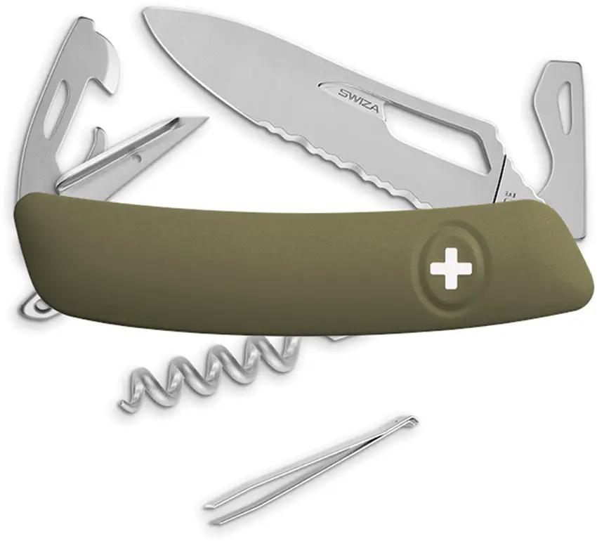 Swiza SH03 Swiss Pocket Knife Olive KST.0036.1050 by Swiza