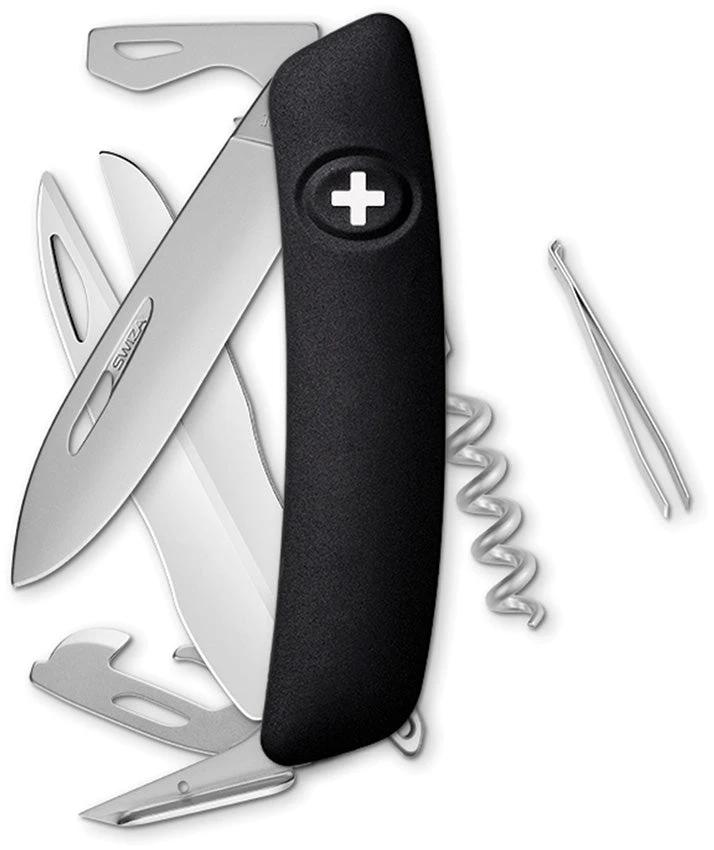 Swiza D07 Swiss Pocket Knife Black KNR.0116.1010 by Swiza