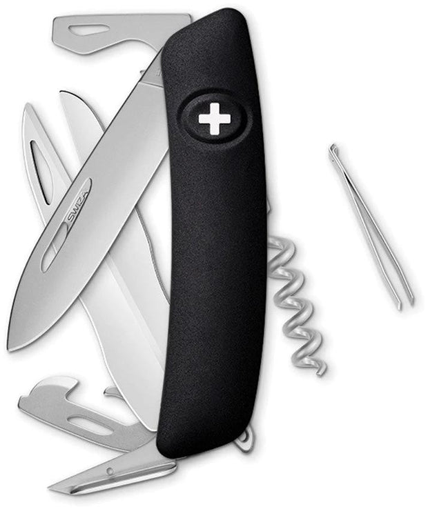 Swiza D07 Swiss Pocket Knife Black KNR.0116.1010 by Swiza