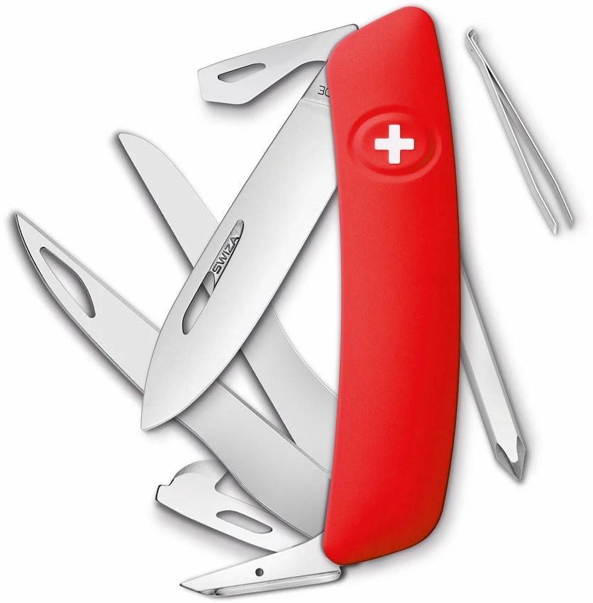 Swiza D08 Swiss Pocket Knife Red KNR.0126.1900 by Swiza
