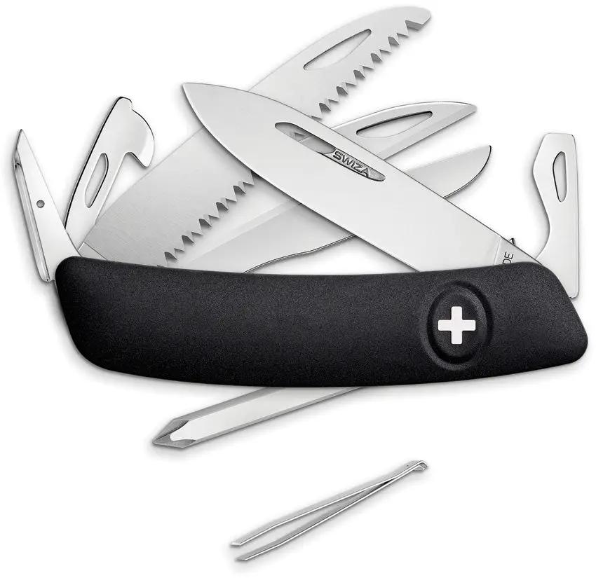 Swiza D10 Pocket Knife Black KNR.0146.1010 by Swiza
