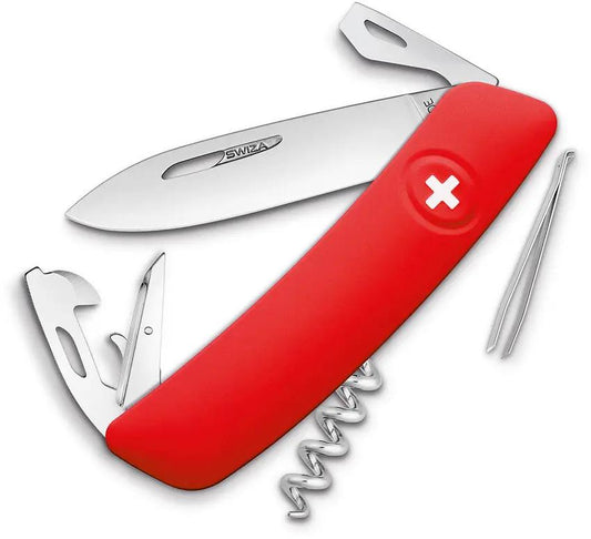 Swiza D03 Swiss Pocket Knife Red KNI.0036.1900 by Swiza