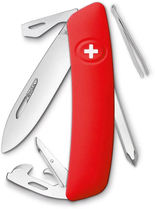 Swiza D04 Swiss Pocket Knife Red KNI.0046.1900 by Swiza